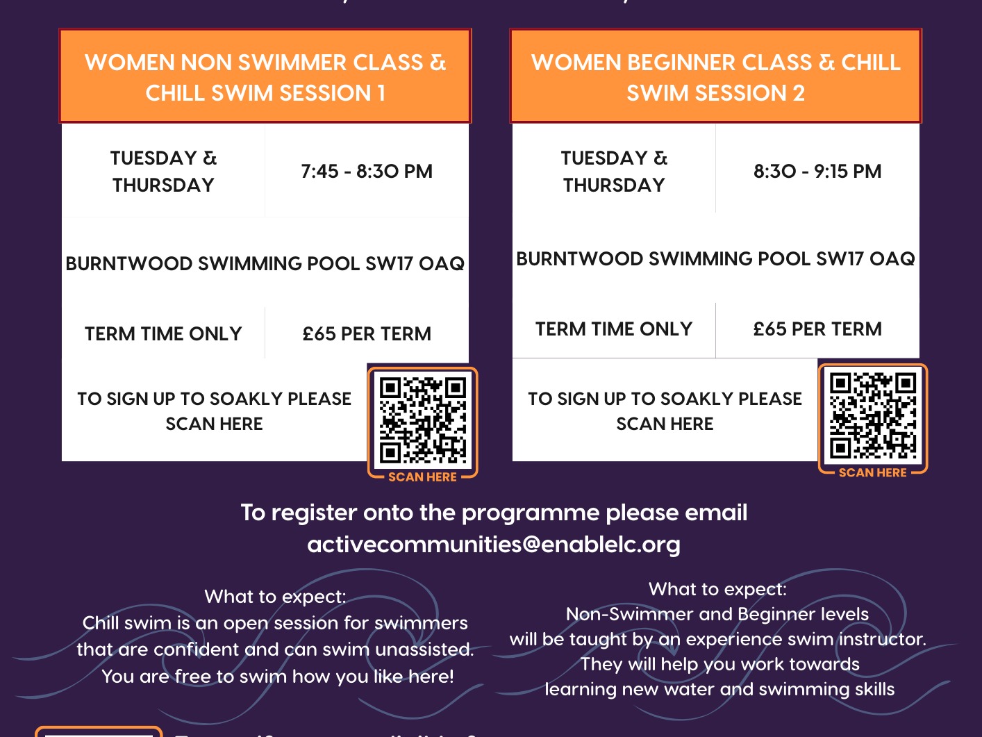 Active Communities Learn to Swim Women's Programme!