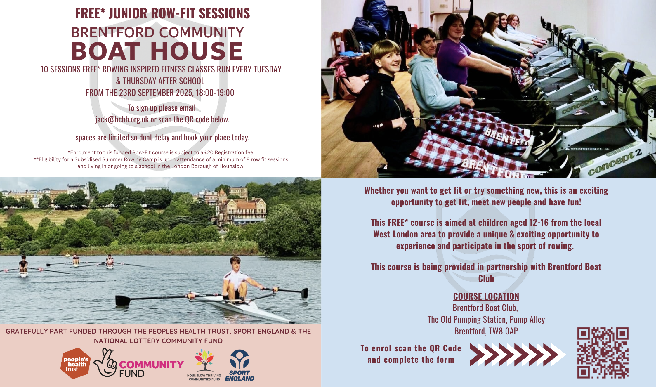 FREE Junior Row-Fit Course in West London. Starts 23rd September β Limited spaces!
