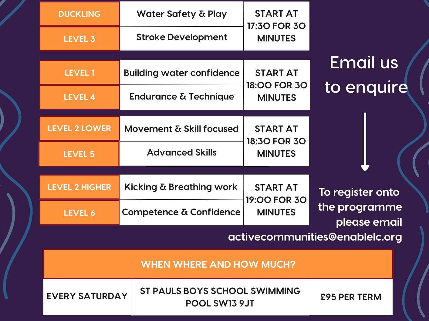 Active Communities Learn to Swim Programme! St Pauls Swimming Pool