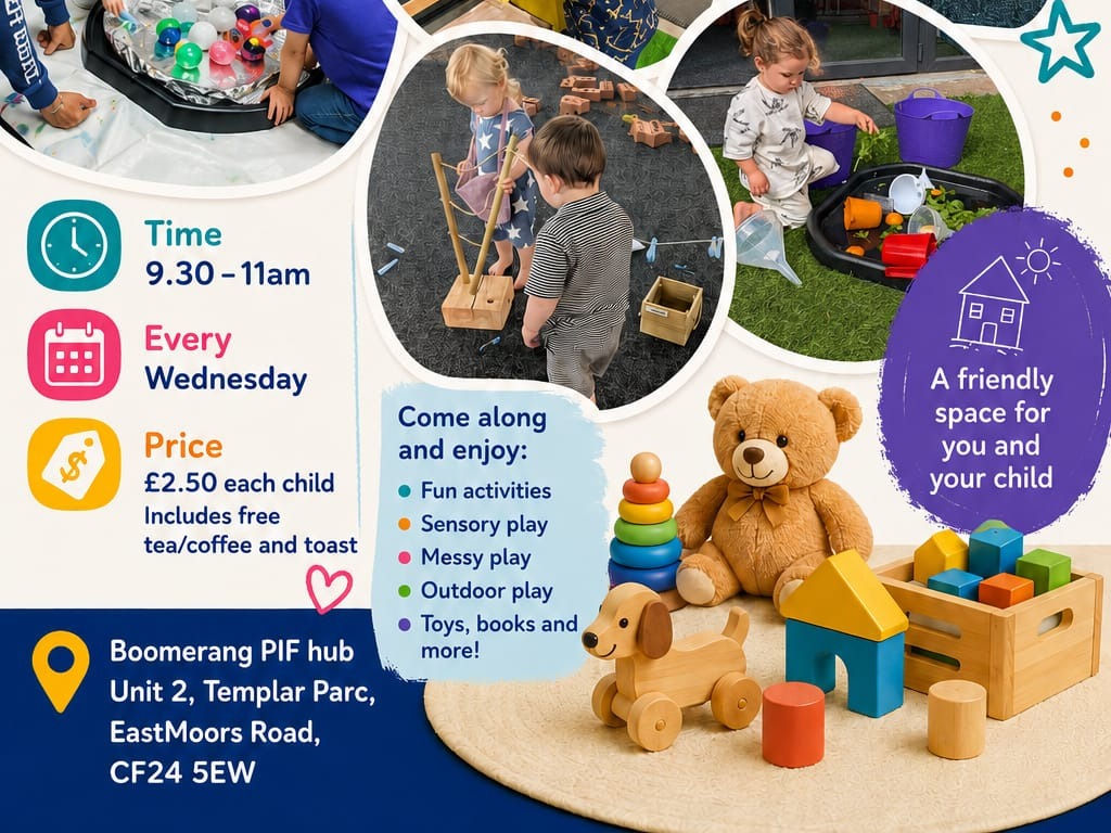 Boomerang Cardiff - PIF Hub - TODDLER GROUP