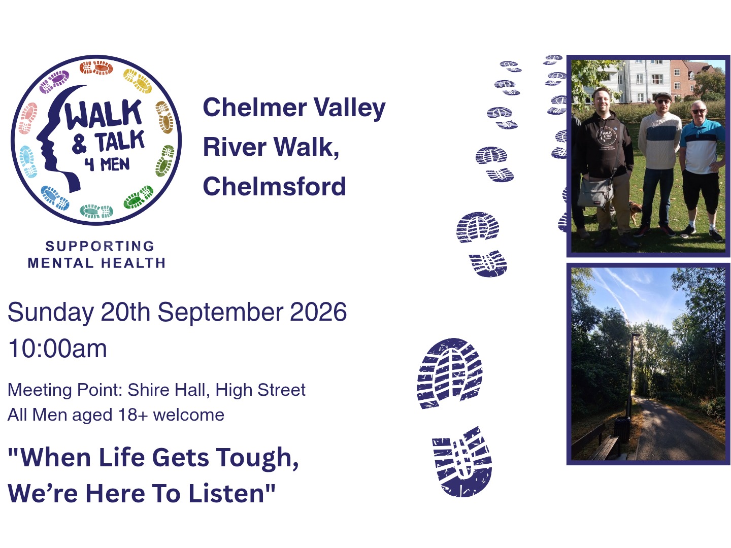 Walk&Talk4Men: September Chelmsford Walk