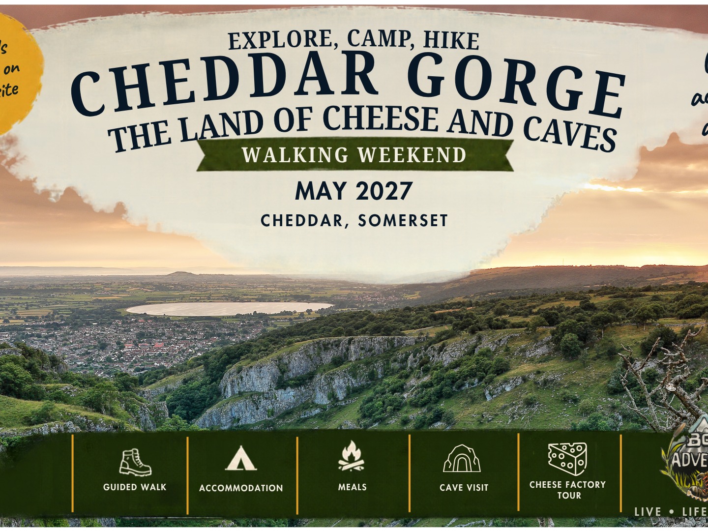 Cheddar Gorge Walking Weekend